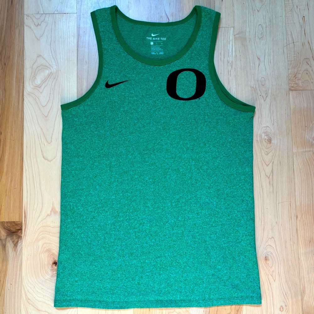 Nike Green University of Oregon Ducks Men’s Athletic Cut Tank Top